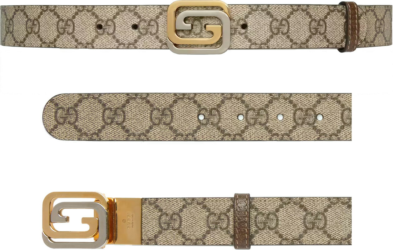 GUCCI Ob`Y ubNU[xgt[_uGobNXNGAC^[bLOGobNpWEVo[~S[hx[W~_[NuEGGXv[LoXGGt[obN 8358BESLGD FRAME BUCKLE LEATHER BELT