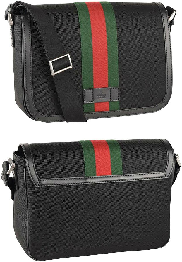 GUCCI Ob`bZW[obOG{XSU[^Otbvt΂ߊ|V_[obNubpiLoXEFuC O[~bhEFu JopiNX{fB[obO CANVASWEB' STRIPE BAG8251BK