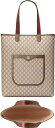 GUCCI グッチ フロントポケットダブルGロゴ縦型ラージトートバッグ...(4)
