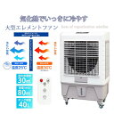 空気清浄機能付き業務用スポットクーラーファンクーラーを控えて節電&乾燥&熱中症対策 気化熱を利用して体感温度を一気に下げるキャスター付きミストシャワーファン扇風...