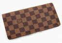 LOUIS VUITTON WALLETレディース メンズ ルイヴィトン 二つ折り長財布ダミエ ファスナー小銭入れ付き2つ折り長財布ポルトフォイユ ブラザ エベヌブラウンポルトフォイユ ブラザサイフ さいふ ルイビトン 2つ折り財布