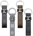 LOUIS VUITTON ルイヴィトンロゴ刻印キーリング キーホルダーダミエアンフィニブラック ダミエインフィニグレーモノグラムブラウン グラフィットダークグレーコーティングキャンバスLVドラゴンヌレザーストラップルイヴィトン フレームLVロゴ