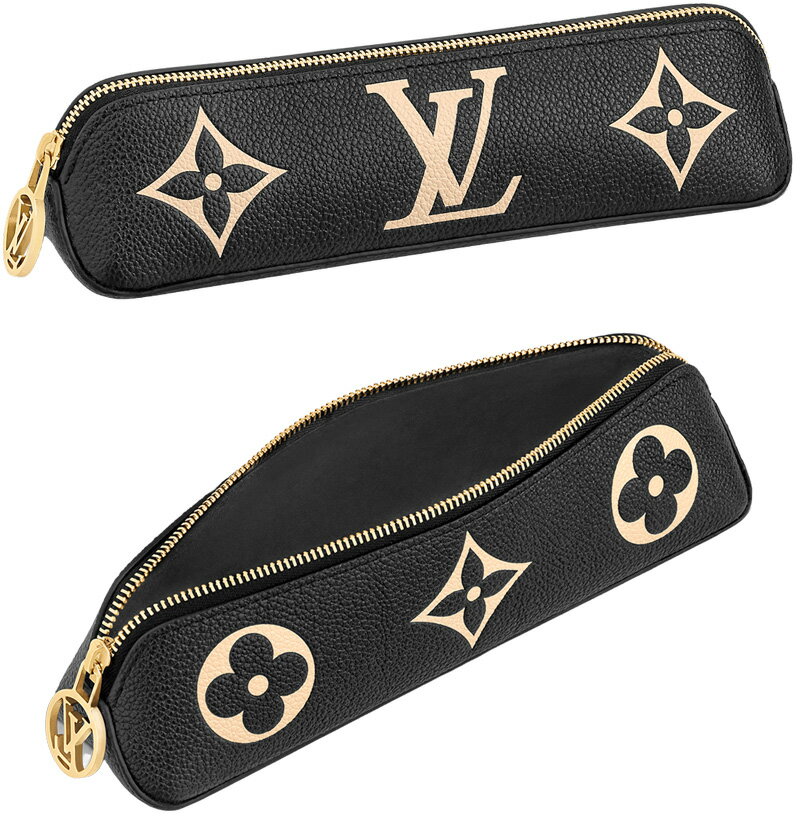 LOUIS VUITTON ルイヴィトン モノグラムフラワーレディース メンズ キャンバスペンケーストゥルースエリザベットモノグラムアンプラントレザーブラックエンボスレザー バイカラーモノグラムプリントLVサークルスライダー 筆箱 筆記用具 シグネチャー