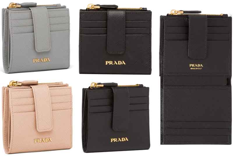 プラダ 財布（メンズ） PRADA プラダ メンズファスナー小銭入れ付き二つ折り財布レタリングメタルロゴサフィアノカーフレザーブラック ピンクベージュ ライトグレーSAFFIANO F0424LGYF0236PKBEF00022つ折り財布 クロスハッチサフィアーノカーフレザー 牛革