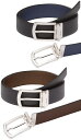 PRADA プラダ メンズレザーベルトロゴ刻印シルバーメタルベルトループブラック×ダークブラウンブラック×ネイビーサフィアノレザー アンダーロゴ刻印ピンバックル...