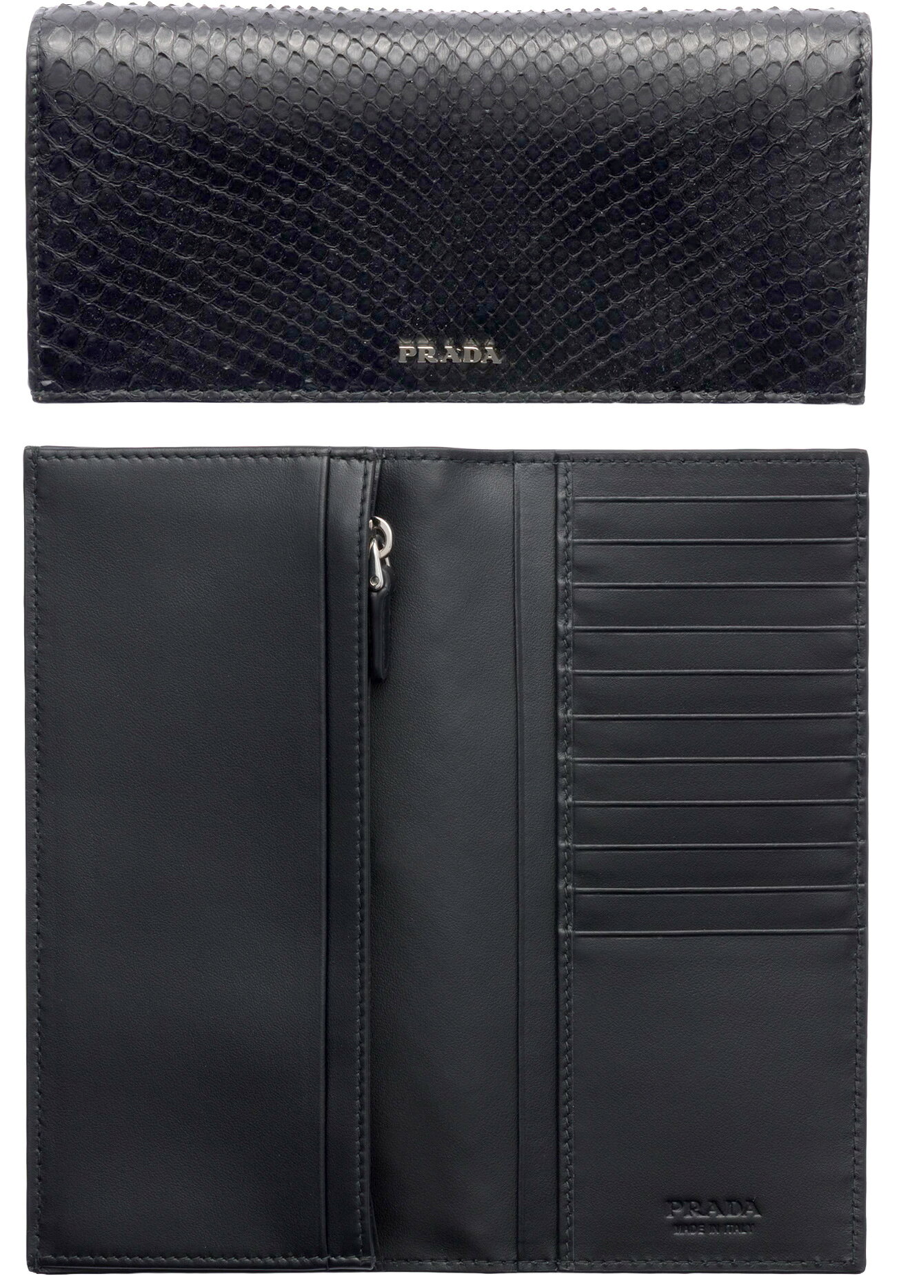 PRADA 二つ折り財布 チェーン付き ヘビ革 楽天市場】パイソン 財布（ブランドプラダ）（バッグ・小物・ブランド