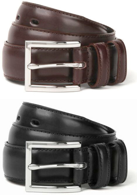 Paul Smith COLLECTIONݡ륹ߥ 쥯󥹥ե졼ХåW٥ȥ롼 饳ɥХ쥶٥ȥ֥å ֥饦 MENS CODEVAN LEATHER BELT 990BK390DBR