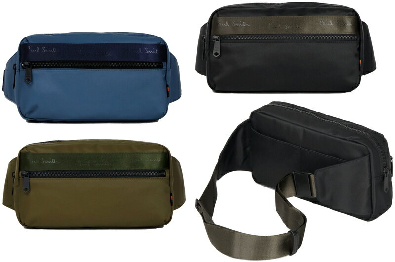 Paul Smith |[X~XEGXgobO {fB[obOEFrOe[vSubN u[ I[uO[tgt@Xi[|PbgEGXg|[` {fBobOuCgXgCv450GN990BK150BLWAIST BODY POUCH BAG