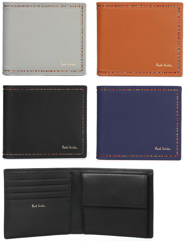 Paul Smith |[X~XY Kt܂zubN O[ ubNuE lCr[u[V[vXLU[2܂z}`J[XgCvCZbgMULTISTRIPE MEN WALLET BFOLD COIN