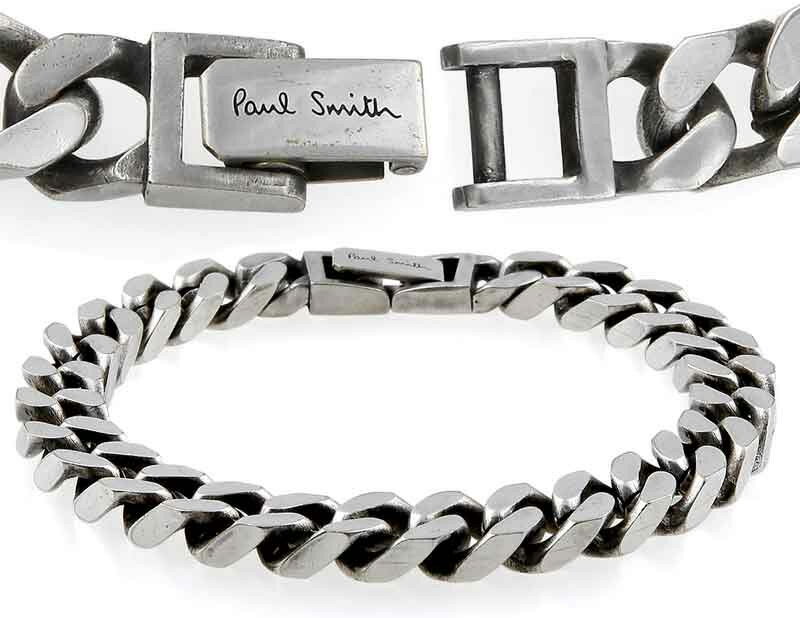 Paul Smith ݡ륹ߥʿ֥쥹åȥХå ֥ ǥ ˽ѸߤΤ¸ߴȴ82ASL CURB CHAIN METAL BRACELET