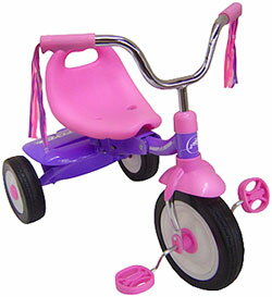 RADIO FLYER ラジオフライヤーTrikes & Bikes 三輪車&自転車Ready to Ride Girls Trike #66G折りたた式3輪車ピンク×パープルワンタッチで折り畳める!