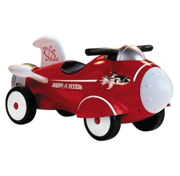 RADIO FLYER　ラジオフライヤーRide Ons　乗用玩具Retro Rocket #61キックカー 安定の4輪車レトロスタイルのロケット型乗用車