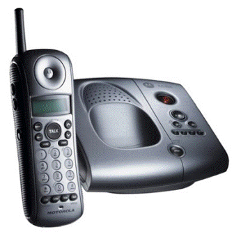 Motorola　MA361　2.4GHzモトローラ　留守番電話機コードレスフォンダークグレー　ブラックアナログワイヤレスフォン親機兼用コードレス子機Cordless Telephoneシンプルフォン