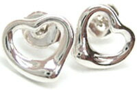 Tiffany&Co.　ティファニーオープンハートピアス　ミニスターリング シルバー925アクセサリー　エルサペレッティ OPEN HEART MINI　pierced earring
