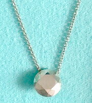 Tiffany&Co.　ティファニー2カラットペンダントネックレスファセット 2ct スターリング シルバーチェーンElsa Peretti PENDANT NECKLACEアクセサリー エルサペレッティ