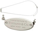 Tiffany&Co.ティファニー0.001カラットRTTネックレスラウンドブリリアントカットダイヤモンドリターントゥティファニー2つのダイヤモンドをあしらったオーバルIDタグトッププレートペンダントネックレススターリングシルバー925