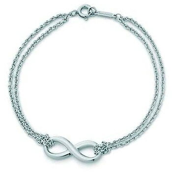 楽天kaminorthTiffany&Co. ティファニーインフィニティダブル2連チェーンブレスレットWシルバーチェーンスターリングシルバー アクセサリーエンドレスループチャームINFINITY CHARM DOUBLE CHAIN BRACELET