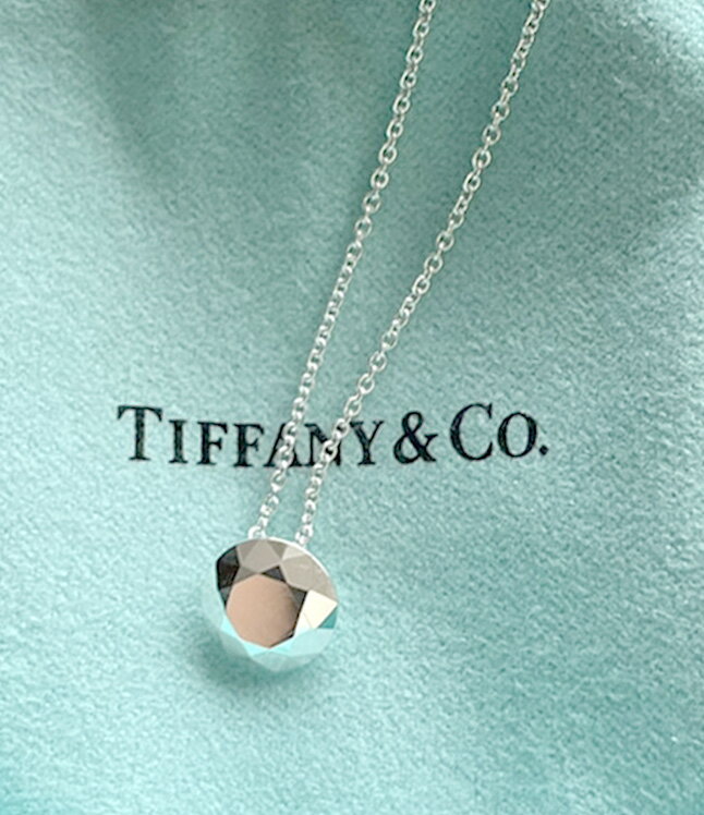 シルバー ペンダント Tiffany&Co. ティファニー2カラットペンダントネックレスファセット 2ct スターリング シルバーチェーンElsa Peretti PENDANT NECKLACEアクセサリー エルサペレッティ