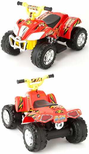 子供用電動乗用4輪バイクオフロードレッドビッグバギーアクセルペダル駆動乗用玩具　電気で動くバッテリーカー四輪車　おもちゃ　BUGGY 赤色