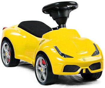 正規フェラーリ公認デザインシートもレザー貼りの本格的お子様にもリアルを追求イタリア名車 スーパーカー乗用玩具FERRARI ライドオンスポーツカー レッド イエローお子様へのプレゼントに最適足蹴り 足こぎ 足けり おもちゃ キックカー V8NAモデル 2