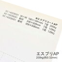 4月最大1,000円OFFクーポン 【特殊紙】エスプリAP 220kg(0.32mm) B4 100枚【プリンター用紙 キャストコート】