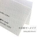 6月最大1,000円OFFクーポン 【特殊紙】水彩紙マーメイド 300kg(0.45mm) A4 50枚【ファンシーペーパー ラフ 水彩画 さざなみ模様】