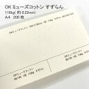 5月最大350円OFFクーポン 【 数量限定 特殊紙 】 OKミューズコットン 118kg 0.22mm すずらん A4 200枚 | ファンシーペーパー ストライプ 印刷用紙 レイド柄 ライン模様 すのめ すの目 スノメ …