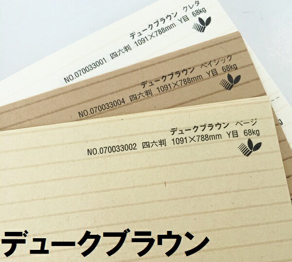 5月最大350円OFFクーポン 【特殊紙】デュークブラウン 68kg(0.12mm)選べる2色【ファンシーペーパー 印刷用紙 ライン模様 エンボス 凹凸】