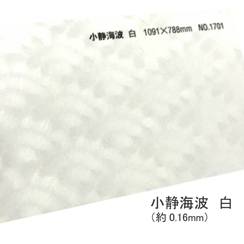 5月最大350円OFFクーポン 【和紙】 小静海波 白 厚さ ( 0.16mm ) 波 海 模様 柄 おしゃれ 冊子 表紙 懐紙 遊び紙 同人誌 ウェディング ブライダル 手作り ご祝儀袋 結婚式 ハンドメイド ポチ袋 和風 紋様