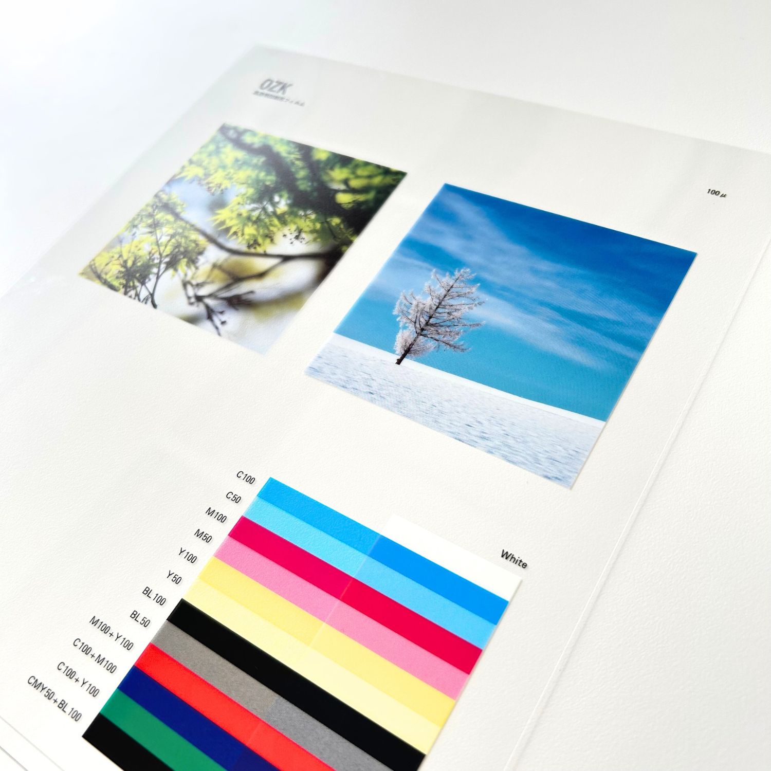 12月最大800円OFFクーポン OZK 83kg (約0.1mm) 【片面UV印刷専用の高透明フィルム 屋外用ポスター POP】