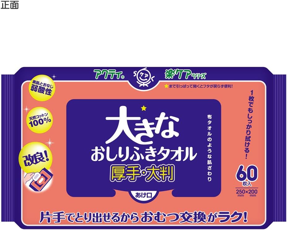 当日発送　T大きなおしりふきタオル 60枚 日本製紙クレシア