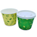 蓋付き発泡断熱スープカップ 13ozASホットM スープ&デリ(2色アソート合計2000個)