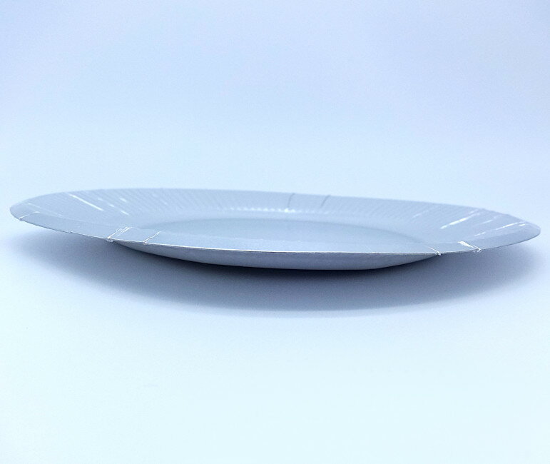 【ケース】紙皿シルバー7号（18cm）2400枚　送料無料 おしゃれな使い捨て紙皿