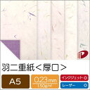 和紙 羽二重紙 厚口 A5 | 越前和紙 和紙 プリント 印刷用紙 | ペーパークラフト 大人 キット ハンドメイド 材料 パーツ ピース プリンター 工作 和...