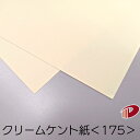 クリームケント紙 <175> はがき 50枚 色PHO 淡クリーム 印刷用紙 プリント | ケント紙 賞状 カード 名刺 クリーム プリンター レーザープリンタ...
