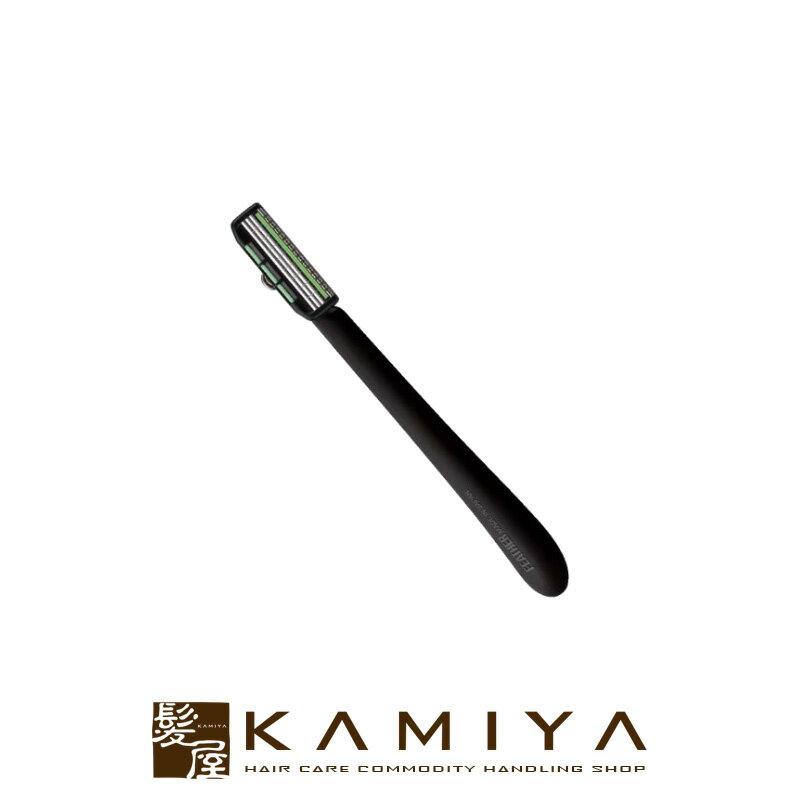 【LINE登録で300円クーポン】FEATHER フェザー プロフェッショナル エフシステムレザー ブラック PF-RK|シェービング 顔そり レディース 顔そ...