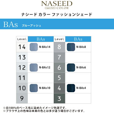 ナプラ ナシードカラー ファッションシェード 1剤 ブルーアッシュ 80g|n-bas14 n-bas12 n-bas10 n-bas8 n-bas6 アルカリカラー カラー剤 ヘアカラー 白髪染め グレイカラー シードオイル 業務用【メール便対応4個まで】