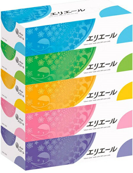 大王製紙 エリエール ティッシュ360枚（180組）5箱 ×12パック まとめ買い 送料無料