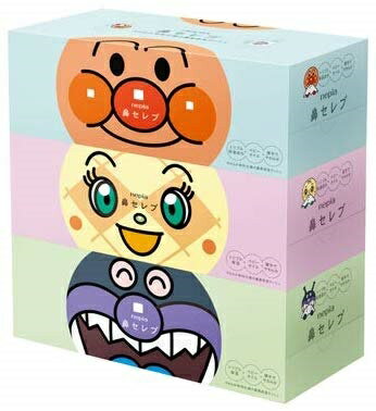 王子ネピア　ネピア　アンパンマン　鼻セレブ　ティッシュ　360枚（180組）3箱×10パック　まとめ買い　送料無料のサムネイル