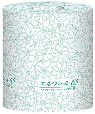 大王製紙　エルヴェール1ロール　シングル65m　100個入り　まとめ買い　送料無料