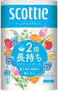 日本製紙クレシア　スコッティ　フラワーパック　2倍巻き6ロール　100m　シングル　8パック入り　まとめ買い　送料無料