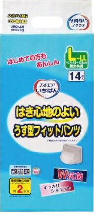 カミ商事　エルモア　いちばんうす型フィットパンツ　L～LLサイズ　14枚×4パック　まとめ買い　送料無料