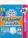 大王製紙　アテント　うす型さらさらパンツ通気性プラス　Lサイズ男女共用28枚×2パック　まとめ買い　送料無料