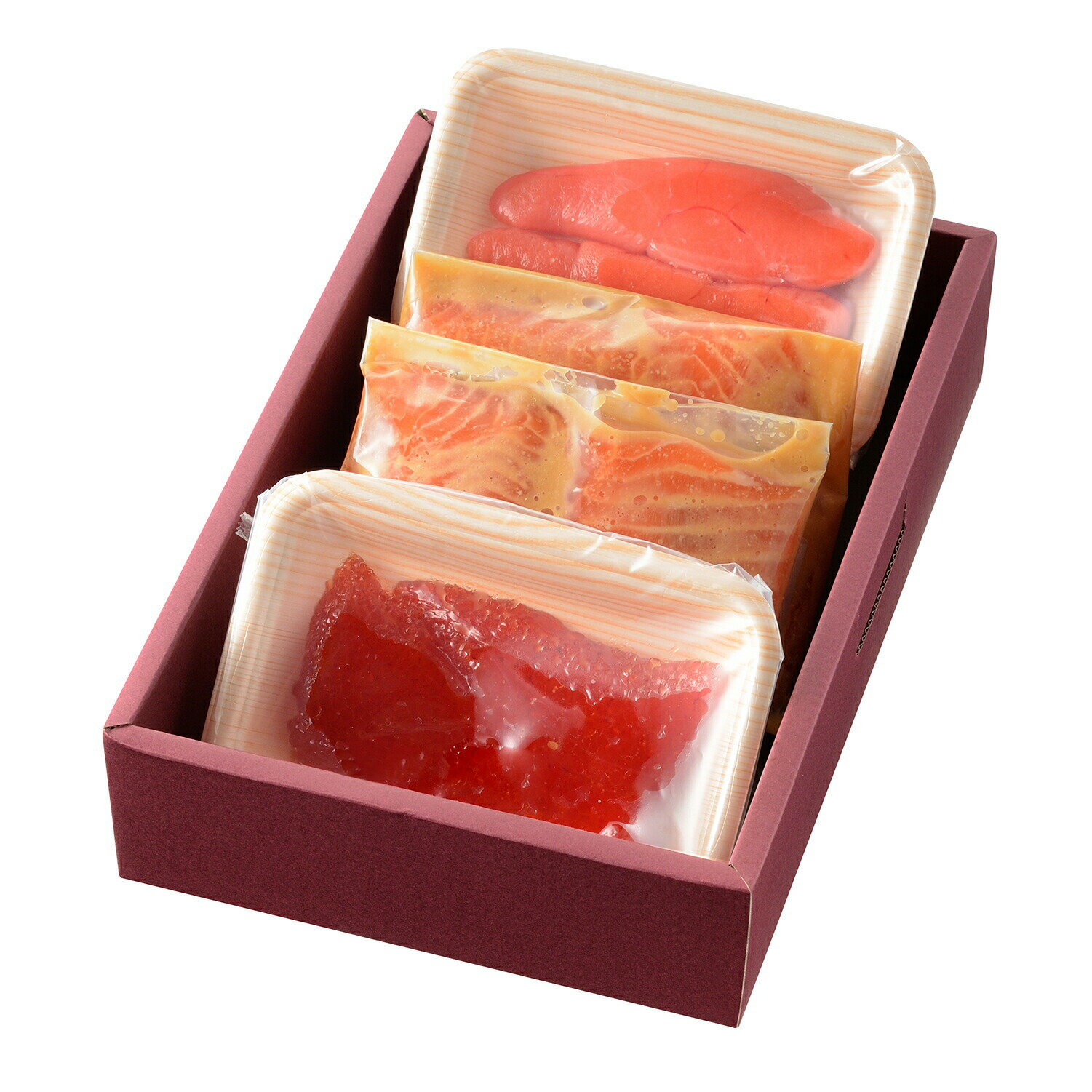 鮭 魚 ギフト 【 鮭の越後味噌漬 三色漬／鮭6切・筋子 110g・たらこ 110g 】 詰合せ セット 化粧箱入り | サーモン さけ シャケ 味噌漬け 漬け魚 すじこ 塩筋子 筋子塩漬 タラコ 味噌 酒の肴 お取り寄せグルメ お取り寄せ プレゼント 鮭の味噌漬け 切り身 しゃけ 海鮮セット