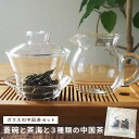 ガラスの中国茶セット 中国茶器 蓋碗 茶海 耐熱ガラス 急須 ポット 茶器セット 中国茶 台湾茶 茶器 お試し 初心者 透明 お手入れ簡単 耐熱ガラス 中国茶道...