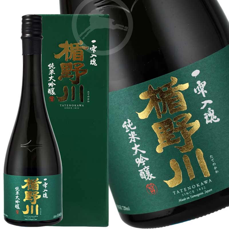 楯野川　純米大吟醸 　一雫入魂　【オススメの飲み方:冷酒】カートン付き 720ml　日本酒　地酒　山形県 プレゼント　ギフト　お中元　お歳暮