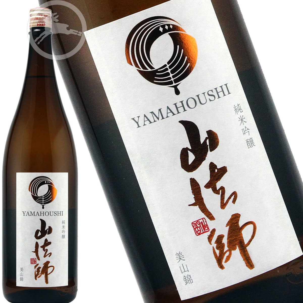 山法師　純米吟醸　美山錦　1800ml　やや甘口（やまほうし）　日本酒　地酒　山形県　東根市　六歌仙酒造