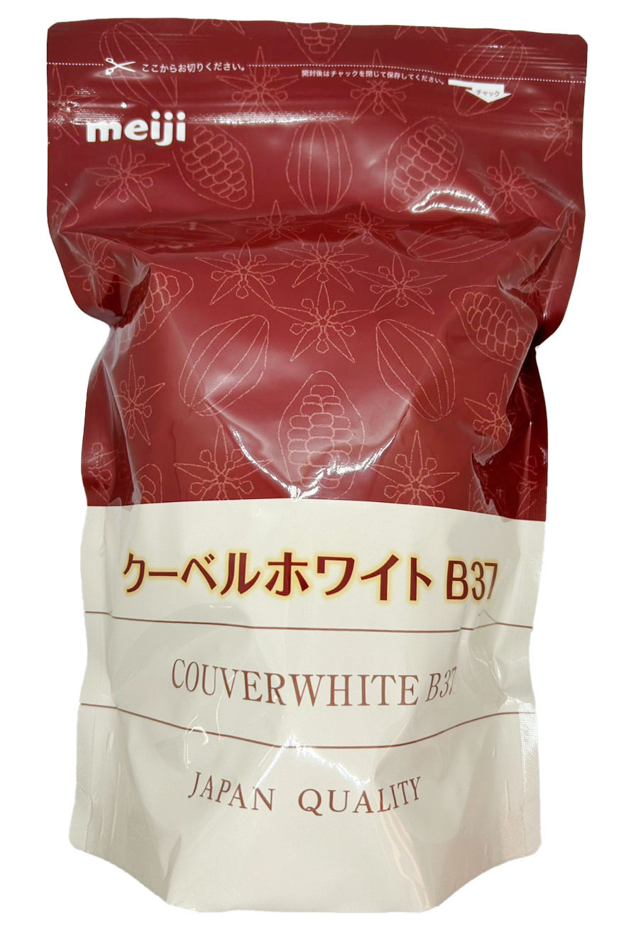 KamuCome 楽天市場店の明治　クーベルホワイトB37 1kg ホワイトチョコ　カカオ37％ meiji　チョコレート業務用　チルド便　デザートスイーツ｜アングル2
