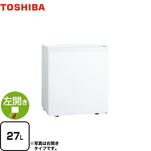 [GR-HB30PTL-WU] 東芝 冷蔵庫 左開きタイプ 容量27L 1ドア冷蔵庫 【1〜2人向け】 【小型】 ホワイト 【送料無料】【特別配送】【代引不可】