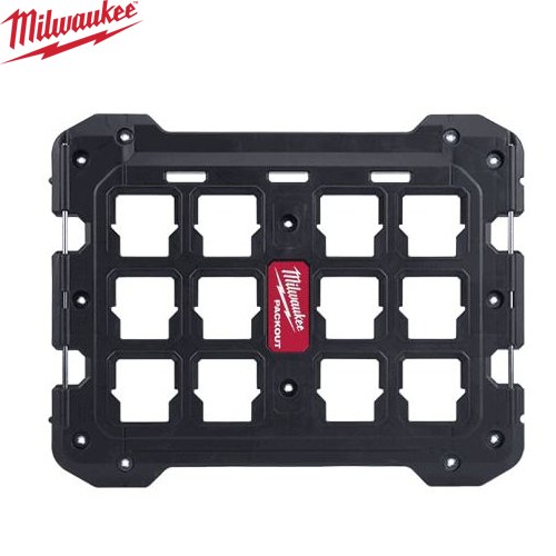  PACKOUT ミルウォーキー 工具箱・ツールバッグ マウンティングプレート M 耐荷重：23kg （壁面取り付け時） 耐衝撃性ポリマー製 収納 